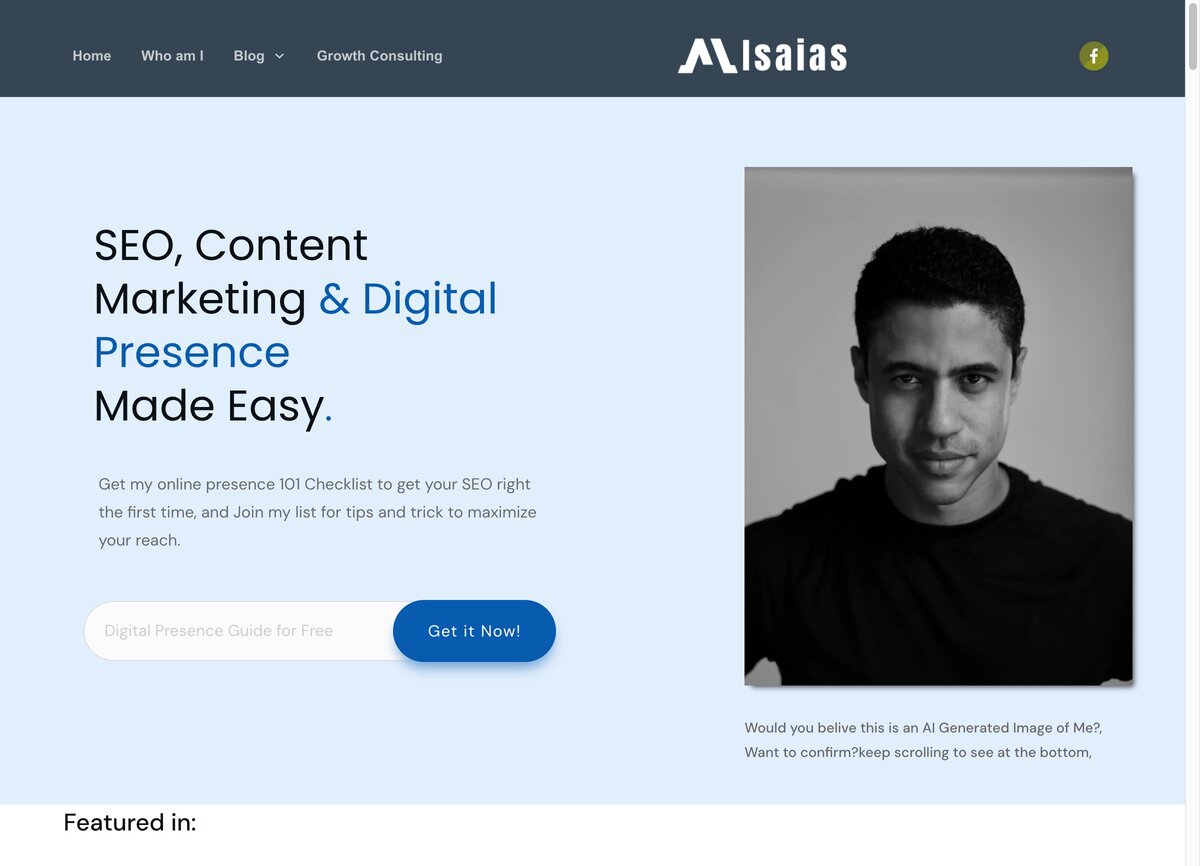 Misaias homepage